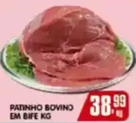 Higa's Supermercado Patinho bovino em bife oferta