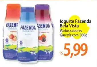 Atacadão logurte Fazenda Bela Vista Vários sabores Garrafa com oferta