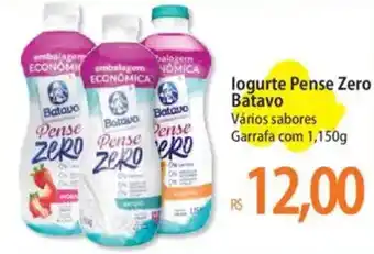 Atacadão logurte Pense Zero Batavo Vários sabores Garrafa oferta