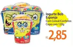 Atacadão logurte Bob Esponja oferta