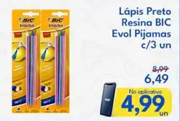 Supermercados Baklizi Lápis Preto Resina BIC Evol Pijamas c/3 un oferta