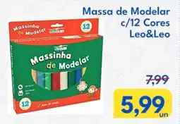 Supermercados Baklizi Massa de Modelar c/12 Cores Leo&Leo oferta