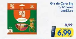 Supermercados Baklizi Giz de Cera Big c/12 cores Leo&Leo oferta