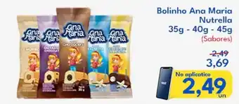 Supermercados Baklizi Bolinho Ana Maria Nutrella  o oferta