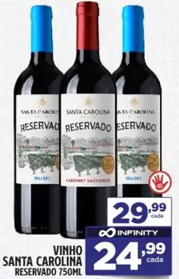 Preço & Cia Vinho santa carolina reservad oferta