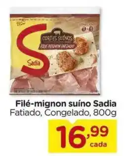 Carrefour Filé-mignon suíno Sadia Fatiado, Congelado, oferta