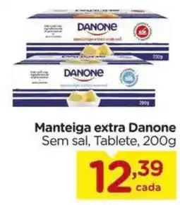 Carrefour Manteiga extra Danone Sem sal, Tablete, oferta