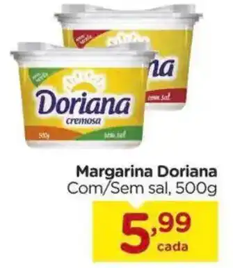 Carrefour Margarina Doriana Com/Sem sal, oferta