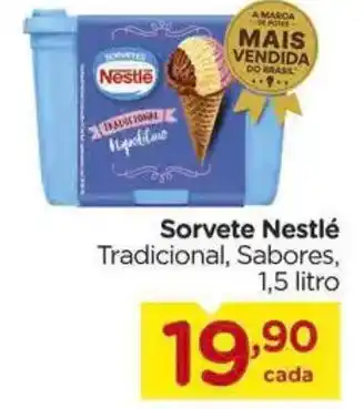 Carrefour Sorvete Nestlé Tradicional, Sabores, oferta