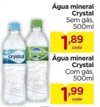 Carrefour Água mineral Crystal Sem gás, oferta