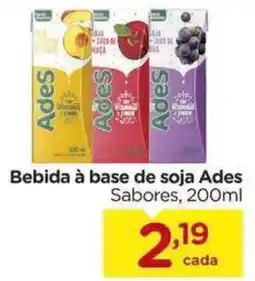 Carrefour Bebida à base de soja Ades Sabores, oferta