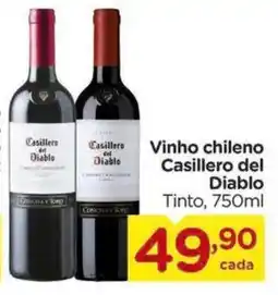 Carrefour Vinho chileno Casillero del Diablo Tinto, oferta