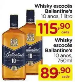 Carrefour Whisky escocês Ballantine's 10 anos, oferta