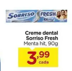 Carrefour Creme dental Sorriso Fresh Menta hit, oferta