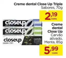 Carrefour Creme dental Close Up Triple Sabores, oferta