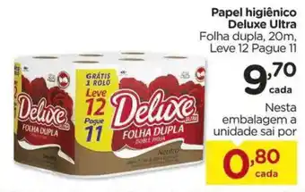 Carrefour Papel higiênico Deluxe Ultra oferta