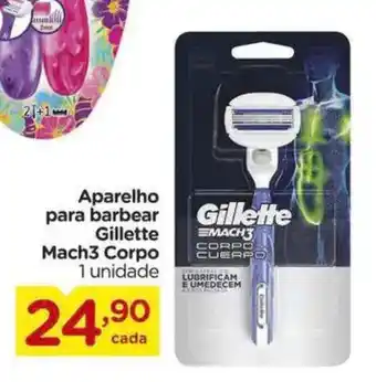 Carrefour Aparelho para barbear Gillette Mach3 Corpo oferta