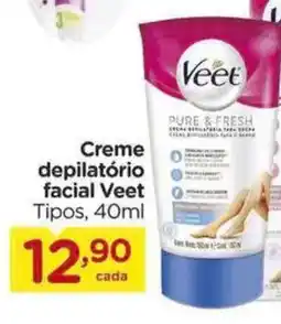 Carrefour Creme depilatório facial Veet Tipos, oferta