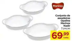 Carrefour Conjunto de assadeiras Opaline Marinex Nadir 3 peças oferta