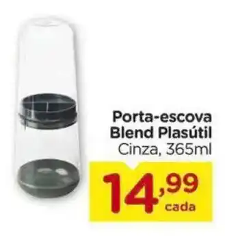 Carrefour Porta-escova Blend Plasútil Cinza, oferta