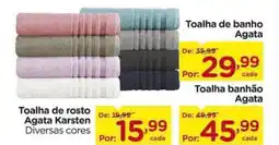 Carrefour Toalha de rosto Agata Karsten Diversas cores oferta