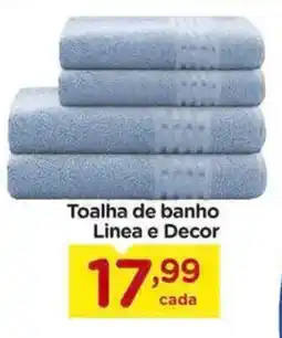 Carrefour Toalha de banho Linea e Decor oferta