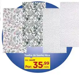 Carrefour Toalha de banho Nice oferta