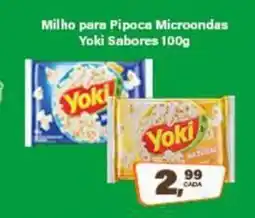 Rede Supermarket Milho para Pipoca Microondas Yoki Sabores oferta