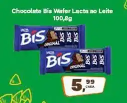 Rede Supermarket Chocolate Bis Wafer Lacta ao Leite oferta