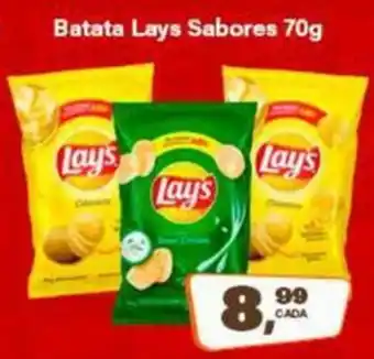 Rede Supermarket Batata Lays Sabores oferta