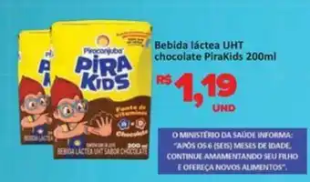 Paulistão Supermercados Bebida láctea UHT chocolate PiraKids oferta