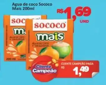 Paulistão Supermercados Agua de coco Sococo Mais oferta