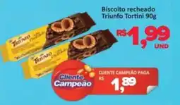 Paulistão Supermercados Biscoito recheado Triunfo Tortini oferta