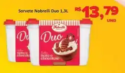 Paulistão Supermercados Sorvete Nobrelli Duo oferta