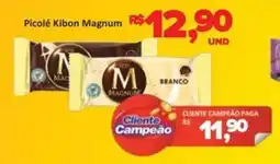 Paulistão Supermercados Picolé Kibon Magnum oferta