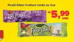 Paulistão Supermercados Picolé Kibon Fruttare Limão ou Uva oferta