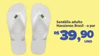 Paulistão Supermercados Sandália adulto Havaianas Brasil - o par oferta