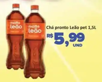 Paulistão Supermercados Chá pronto Leão pet oferta