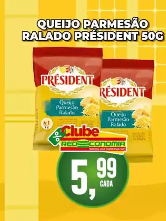 Rede Economia Queijo parmesão ralado président oferta