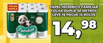 Rede Economia Papel higiênico familiar folha dupla 30 metros oferta