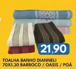 Rancho Bom Supermercados Toalha banho dianneli 70x1.30 barroco / oasis / poá oferta