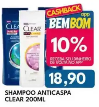 Rancho Bom Supermercados Shampoo anticaspa clear oferta