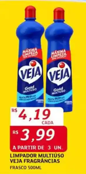 Assaí Atacadista Limpador multiuso veja fragrâncias frasco oferta