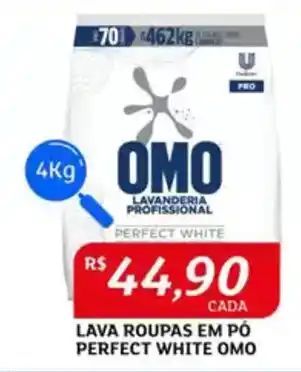 Assaí Atacadista Lava roupas em pó perfect white omo oferta