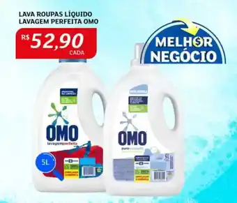 Assaí Atacadista Lava roupas líquido lavagem perfeita omo oferta