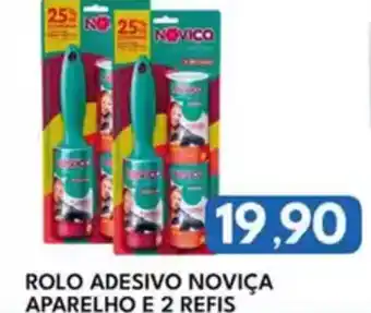 Rancho Bom Supermercados Rolo adesivo noviça aparelho e 2 refis oferta