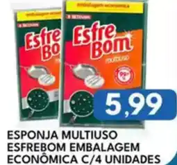 Rancho Bom Supermercados Esponja multiuso esfrebom embalagem econômica c/4 unidades oferta