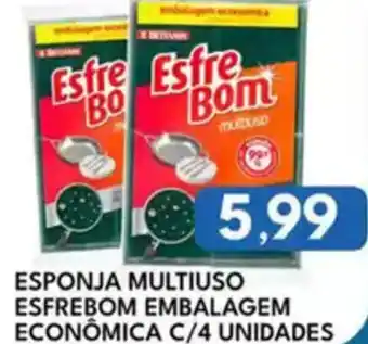 Rancho Bom Supermercados Esponja multiuso esfrebom embalagem econômica c/4 unidades oferta