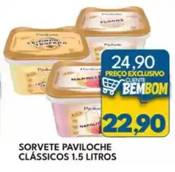 Rancho Bom Supermercados Sorvete paviloche clássicos oferta