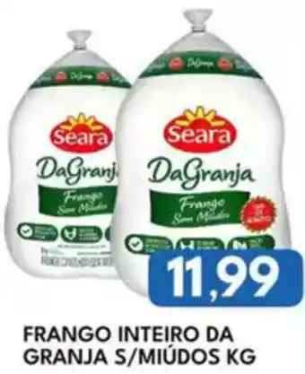 Rancho Bom Supermercados Frango inteiro da granja s/miúdos oferta